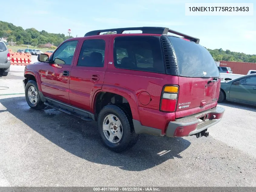 2005 Chevrolet Tahoe Z71 VIN: 1GNEK13T75R213453 Lot: 40178058