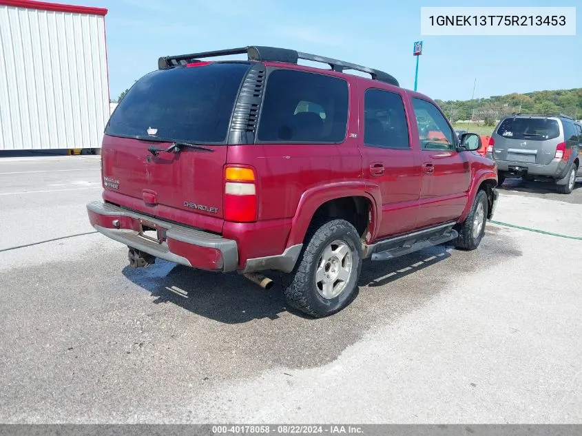 2005 Chevrolet Tahoe Z71 VIN: 1GNEK13T75R213453 Lot: 40178058