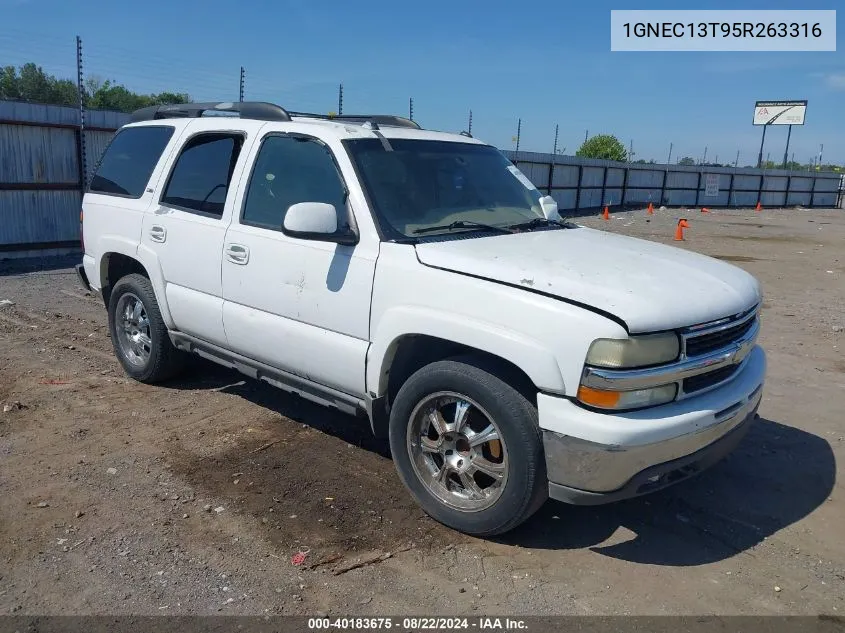 2005 Chevrolet Tahoe Z71 VIN: 1GNEC13T95R263316 Lot: 40183675