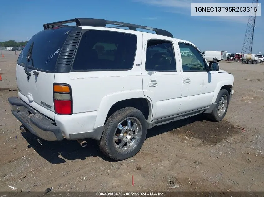 2005 Chevrolet Tahoe Z71 VIN: 1GNEC13T95R263316 Lot: 40183675