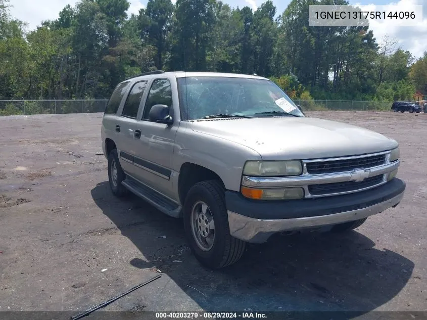 2005 Chevrolet Tahoe Ls VIN: 1GNEC13T75R144096 Lot: 40203279