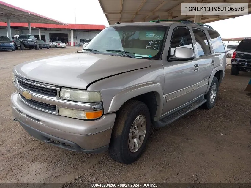 2005 Chevrolet Tahoe Lt VIN: 1GNEK13T95J106578 Lot: 40204266