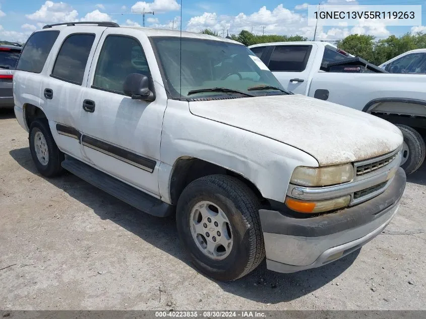 1GNEC13V55R119263 2005 Chevrolet Tahoe Ls