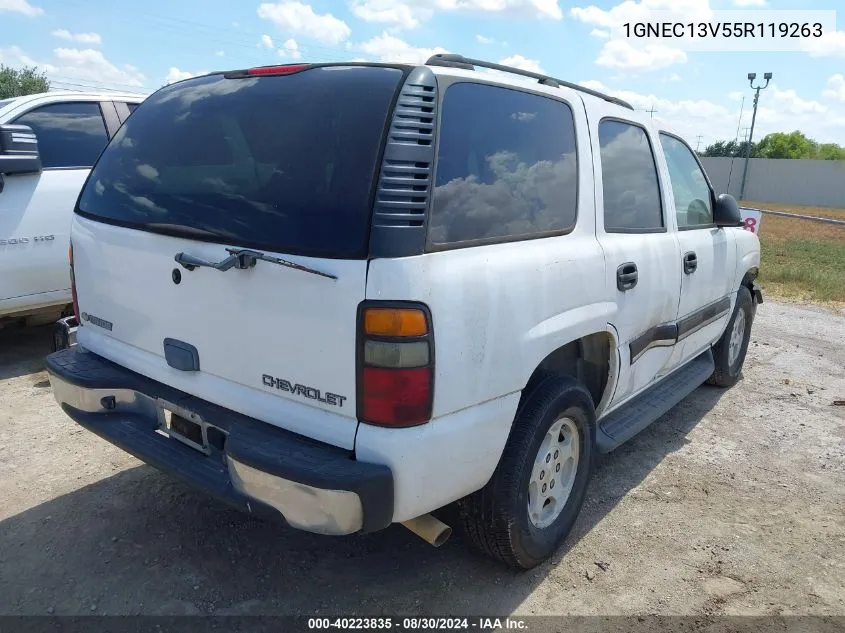 2005 Chevrolet Tahoe Ls VIN: 1GNEC13V55R119263 Lot: 40223835