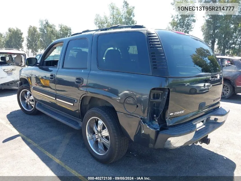 1GNEC13T95R214777 2005 Chevrolet Tahoe C1500