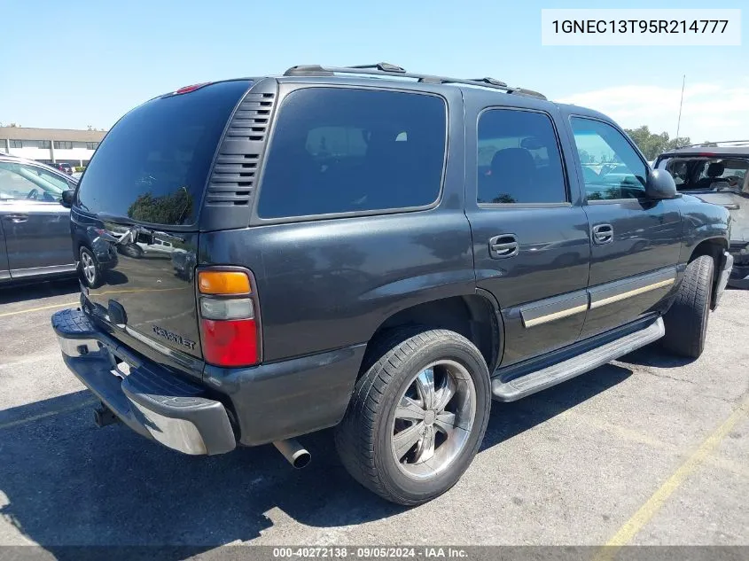 1GNEC13T95R214777 2005 Chevrolet Tahoe C1500