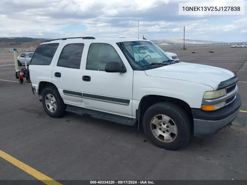 2005 Chevrolet Tahoe Ls VIN: 1GNEK13V25J127838 Lot: 40334320