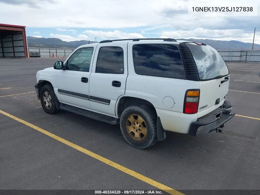 1GNEK13V25J127838 2005 Chevrolet Tahoe Ls