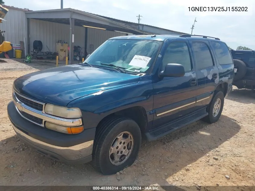 1GNEC13V25J155202 2005 Chevrolet Tahoe Ls