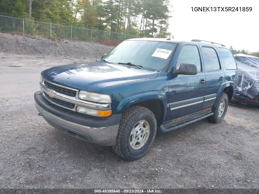 2005 Chevrolet Tahoe K1500 VIN: 1GNEK13TX5R241859 Lot: 40395640