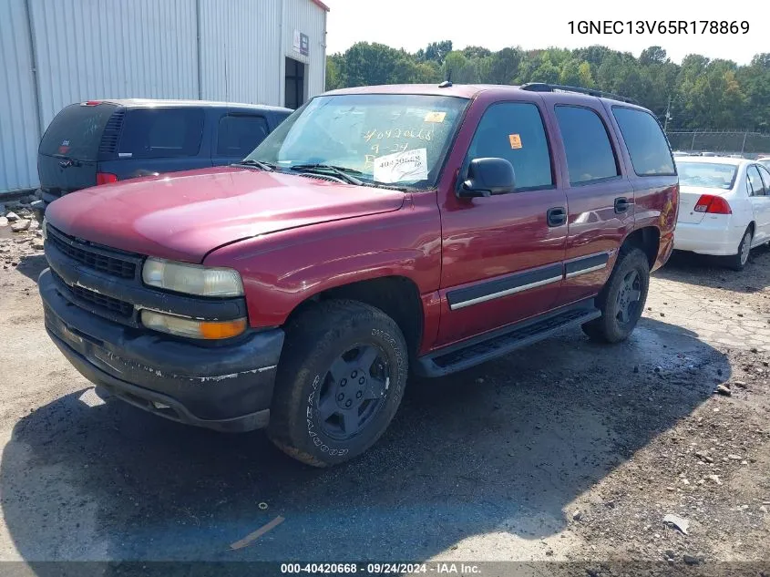 1GNEC13V65R178869 2005 Chevrolet Tahoe Ls