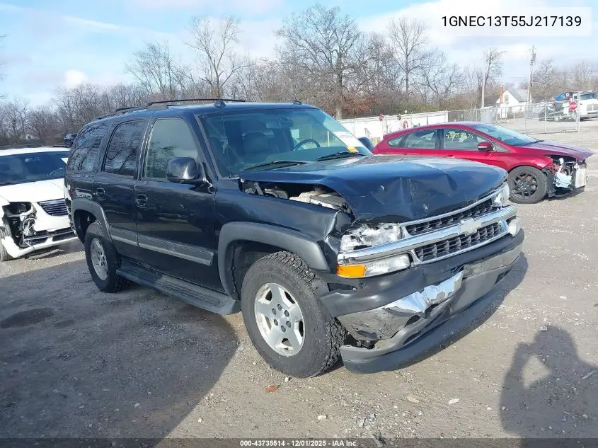 1GNEC13T55J217139 2005 Chevrolet Tahoe Lt