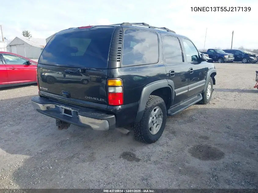 1GNEC13T55J217139 2005 Chevrolet Tahoe Lt