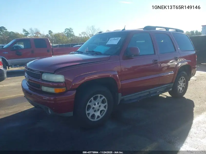 1GNEK13T65R149146 2005 Chevrolet Tahoe Z71