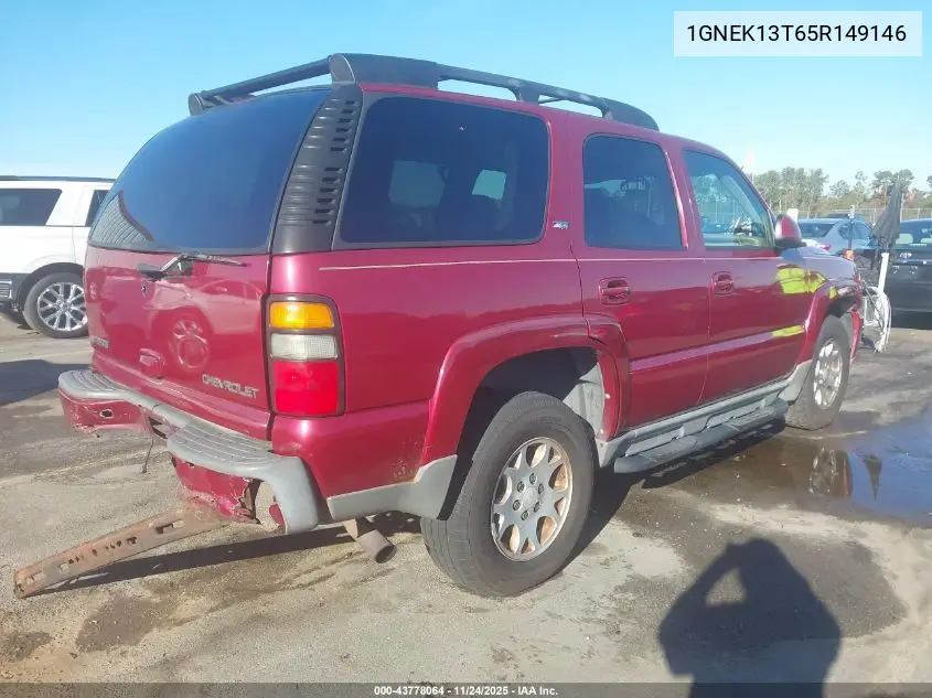 1GNEK13T65R149146 2005 Chevrolet Tahoe Z71