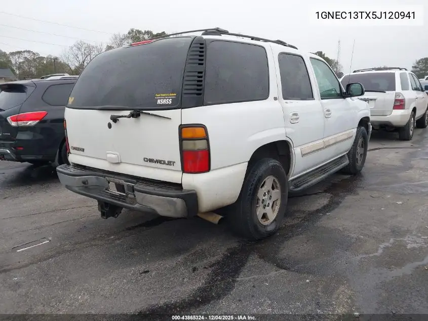 1GNEC13TX5J120941 2005 Chevrolet Tahoe Lt