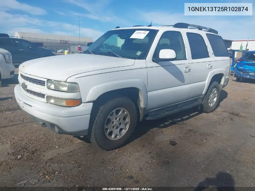 1GNEK13T25R102874 2005 Chevrolet Tahoe Z71