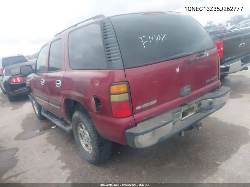1GNEC13Z35J262777 2005 Chevrolet Tahoe Ls