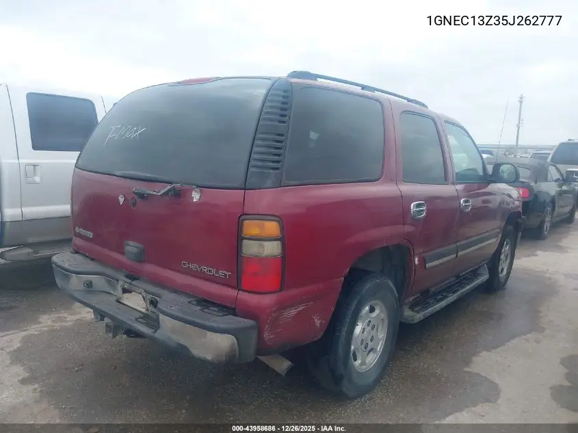 1GNEC13Z35J262777 2005 Chevrolet Tahoe Ls