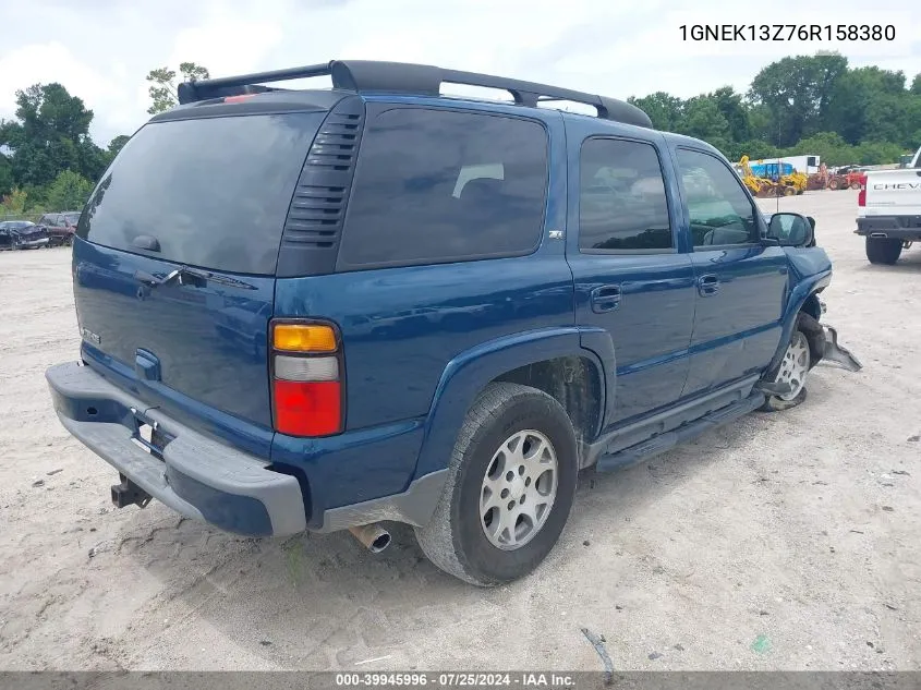 2006 Chevrolet Tahoe Z71 VIN: 1GNEK13Z76R158380 Lot: 39945996