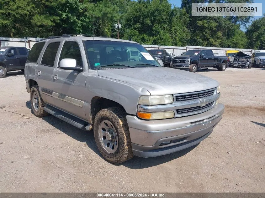 2006 Chevrolet Tahoe Lt VIN: 1GNEC13T66J102891 Lot: 40041114