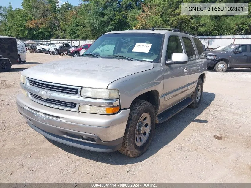 1GNEC13T66J102891 2006 Chevrolet Tahoe Lt