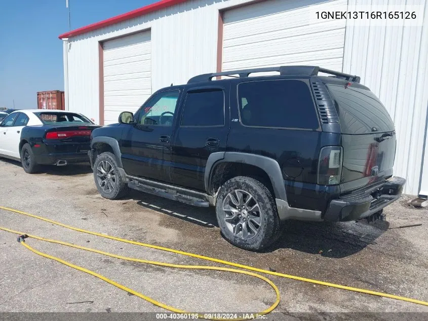 2006 Chevrolet Tahoe Z71 VIN: 1GNEK13T16R165126 Lot: 40360195