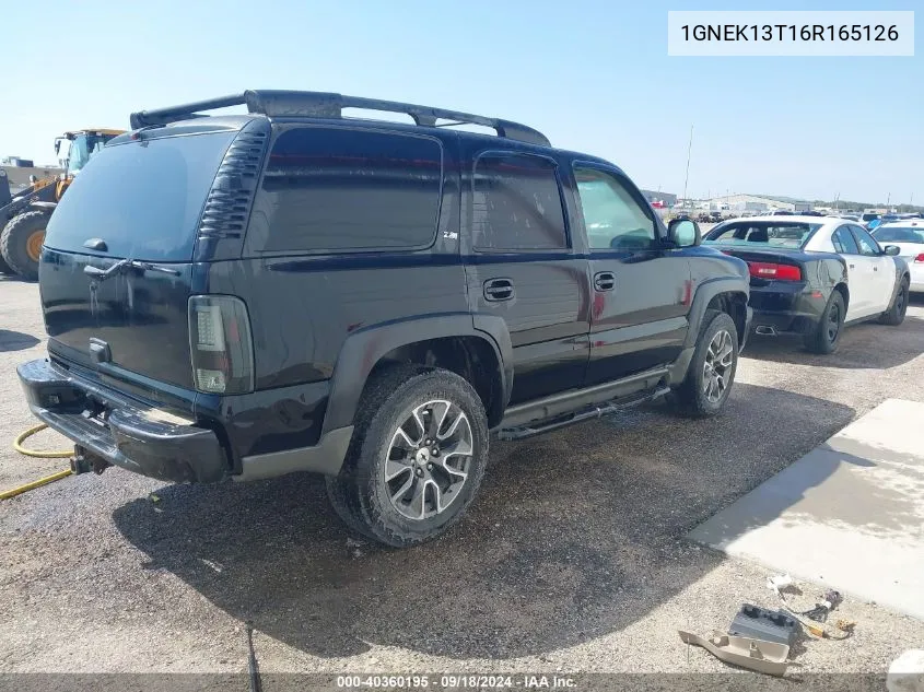 2006 Chevrolet Tahoe Z71 VIN: 1GNEK13T16R165126 Lot: 40360195