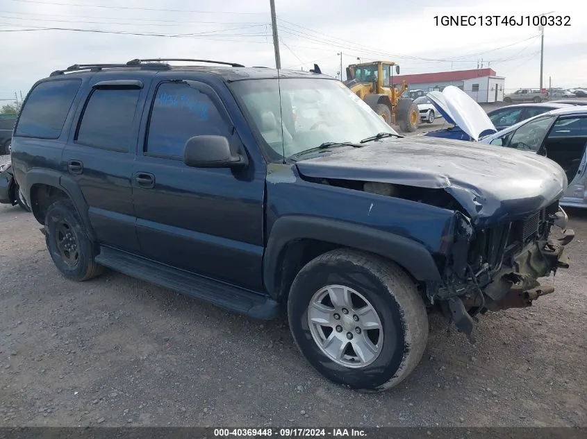 1GNEC13T46J100332 2006 Chevrolet Tahoe Ls