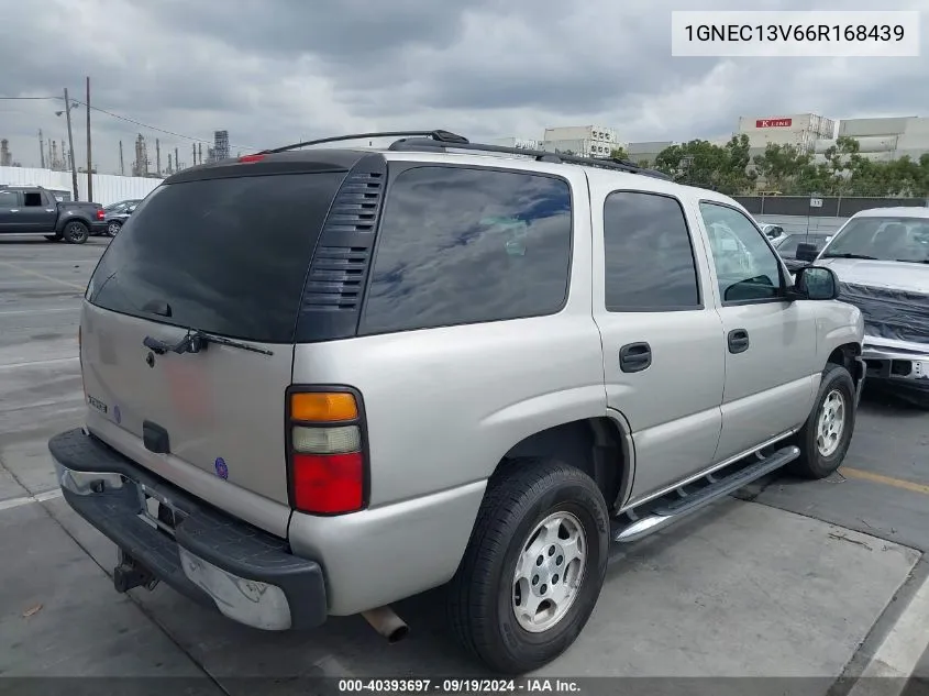 2006 Chevrolet Tahoe Ls VIN: 1GNEC13V66R168439 Lot: 40393697