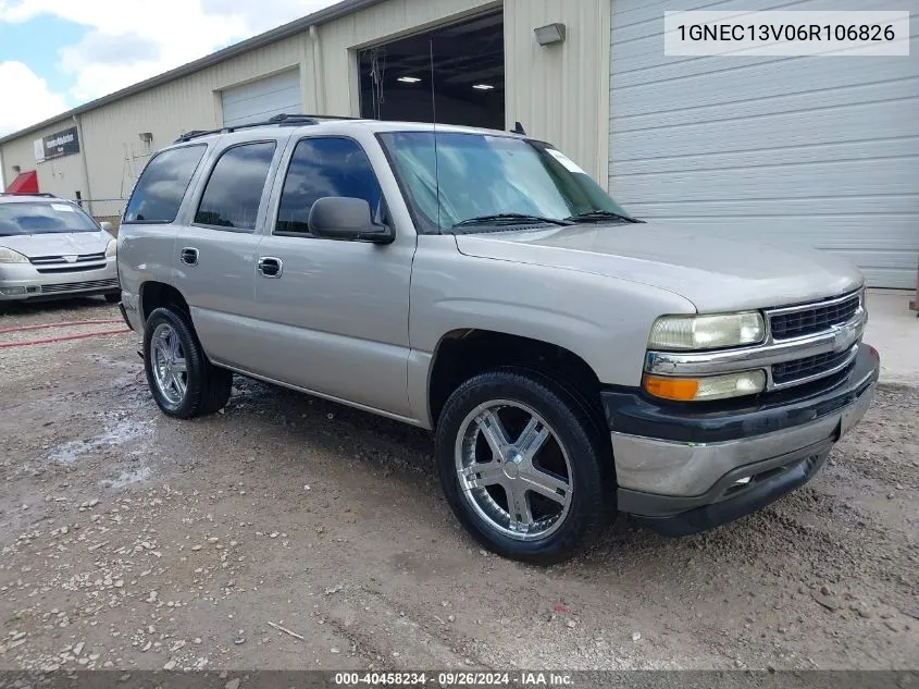 2006 Chevrolet Tahoe Ls VIN: 1GNEC13V06R106826 Lot: 40458234