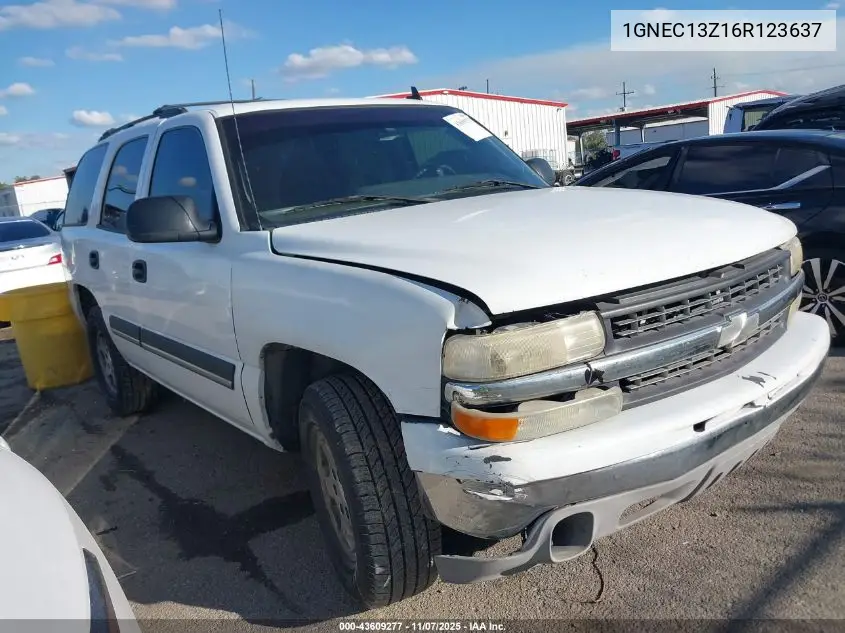 1GNEC13Z16R123637 2006 Chevrolet Tahoe Ls