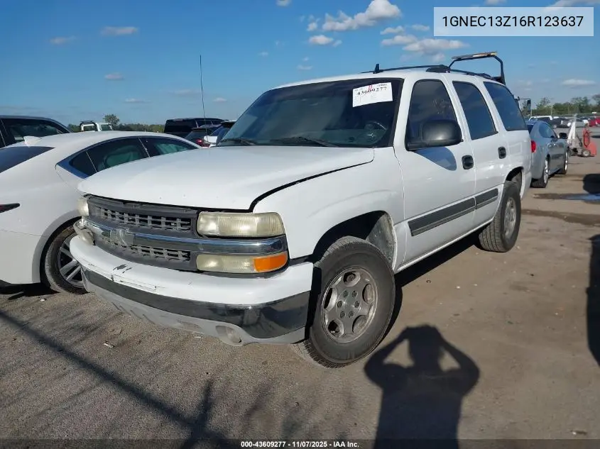 1GNEC13Z16R123637 2006 Chevrolet Tahoe Ls
