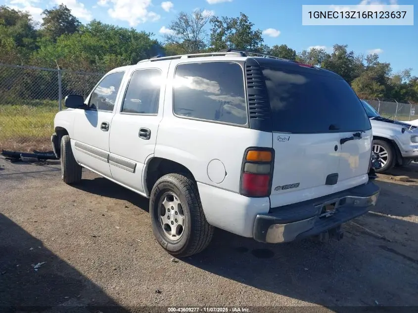 1GNEC13Z16R123637 2006 Chevrolet Tahoe Ls