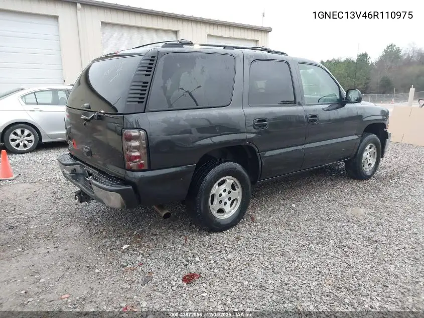 1GNEC13V46R110975 2006 Chevrolet Tahoe Ls