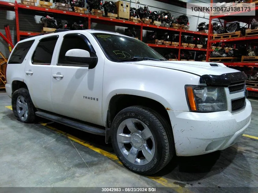 1GNFK13047J138173 2007 Chevrolet Tahoe K1500