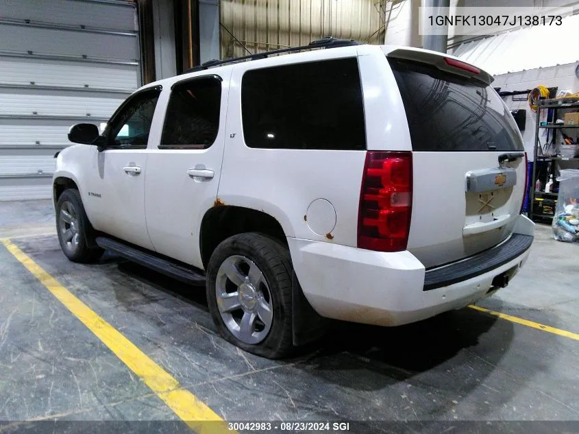 2007 Chevrolet Tahoe K1500 VIN: 1GNFK13047J138173 Lot: 30042983