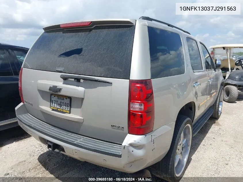 1GNFK13037J291563 2007 Chevrolet Tahoe Lt