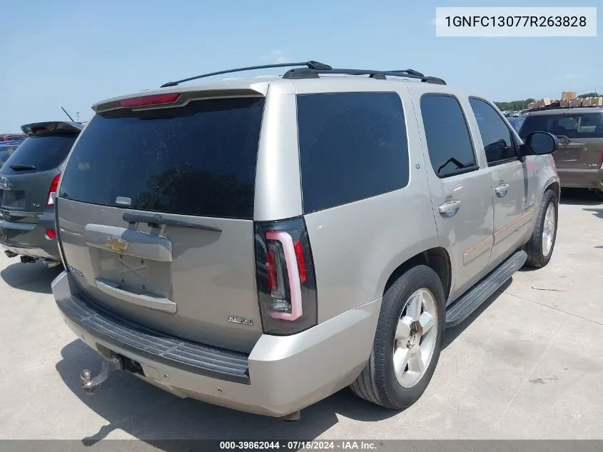 2007 Chevrolet Tahoe Lt VIN: 1GNFC13077R263828 Lot: 39862044