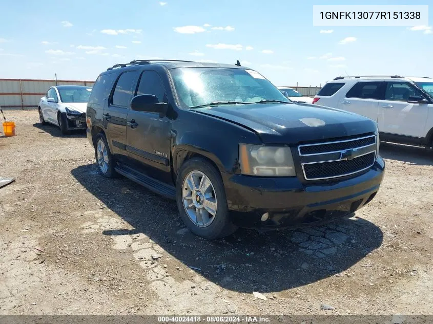 1GNFK13077R151338 2007 Chevrolet Tahoe Ltz