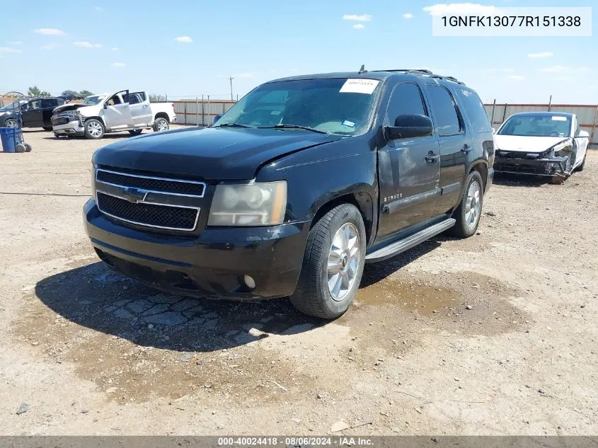 2007 Chevrolet Tahoe Ltz VIN: 1GNFK13077R151338 Lot: 40024418