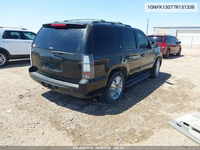 1GNFK13077R151338 2007 Chevrolet Tahoe Ltz