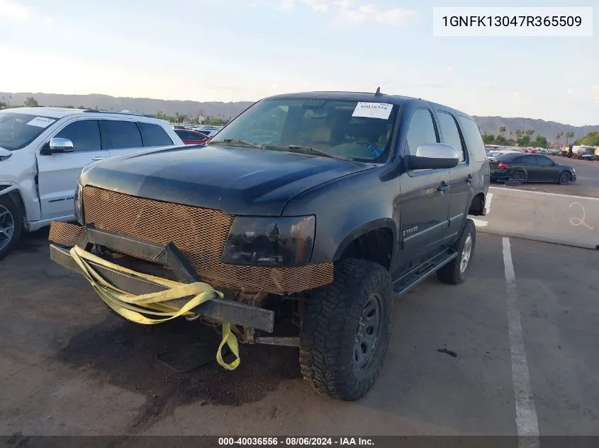 2007 Chevrolet Tahoe Ltz VIN: 1GNFK13047R365509 Lot: 40036556