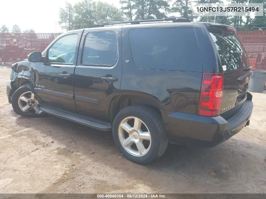 2007 Chevrolet Tahoe Lt VIN: 1GNFC13J57R215494 Lot: 40048354