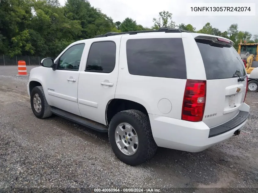 1GNFK13057R242074 2007 Chevrolet Tahoe Lt