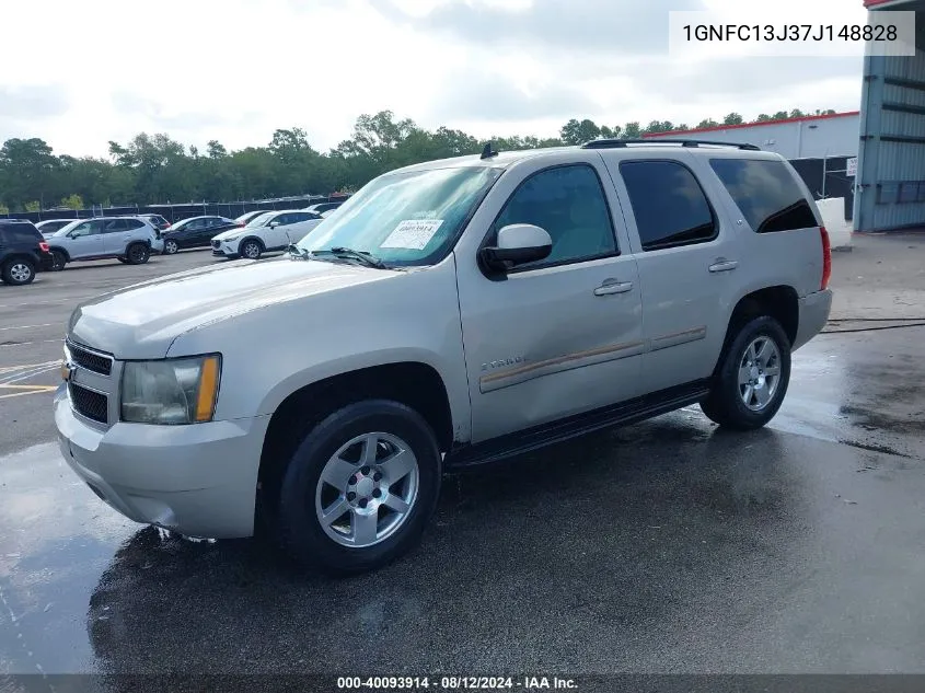 2007 Chevrolet Tahoe Lt VIN: 1GNFC13J37J148828 Lot: 40093914