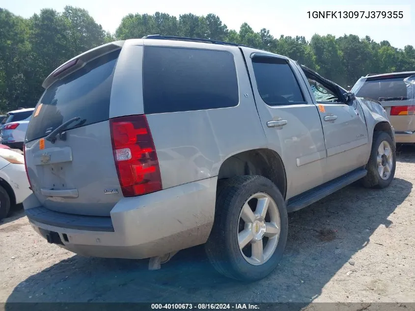 2007 Chevrolet Tahoe Lt VIN: 1GNFK13097J379355 Lot: 40100673