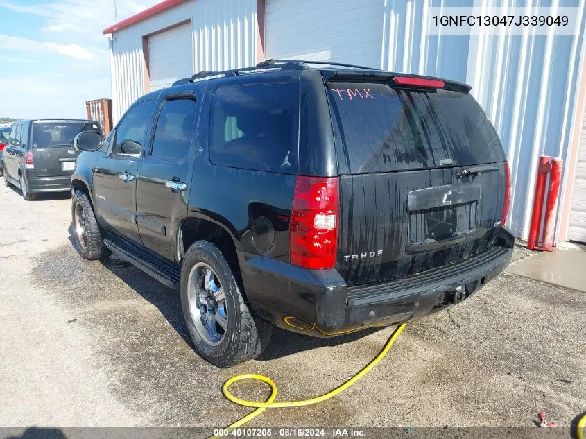 2007 Chevrolet Tahoe Lt VIN: 1GNFC13047J339049 Lot: 40107205