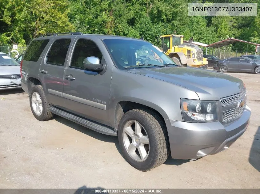 2007 Chevrolet Tahoe Lt VIN: 1GNFC13077J333407 Lot: 40110337