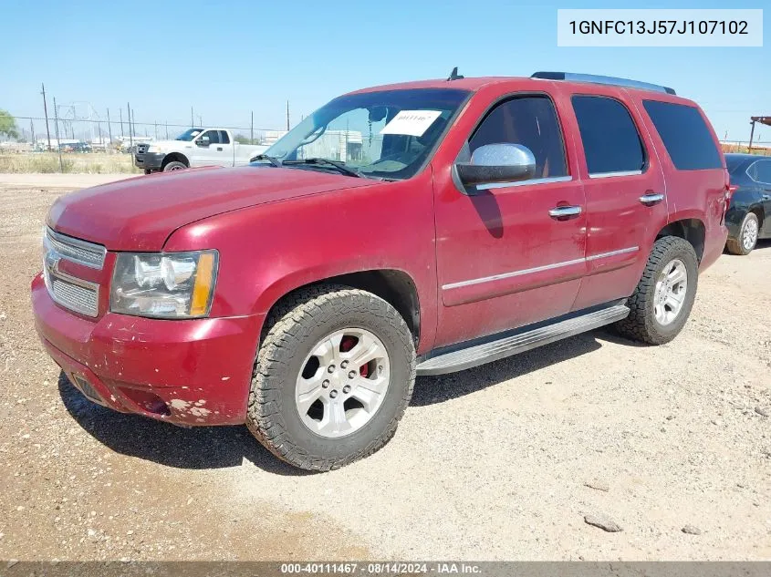 2007 Chevrolet Tahoe Lt VIN: 1GNFC13J57J107102 Lot: 40111467